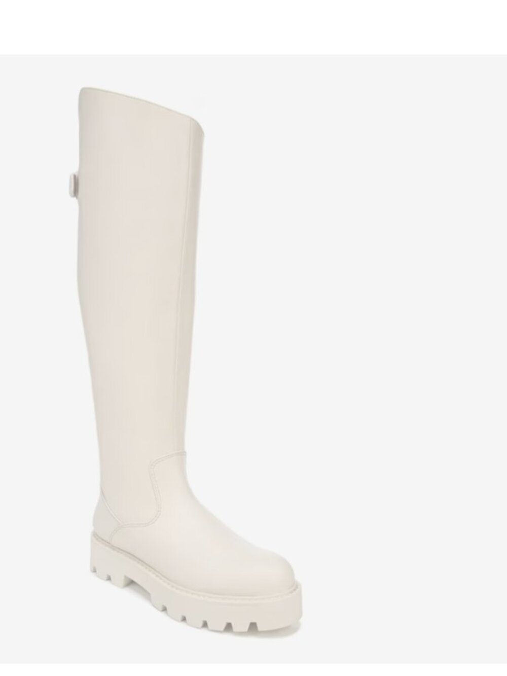 Franco Sarto Balin Cream Knee-High Lug Sole Boots
